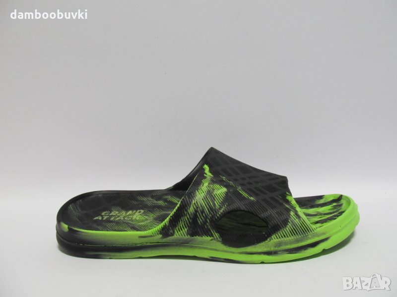 Мъжки гумени чехли Grand Attack зелено 41/45, снимка 1