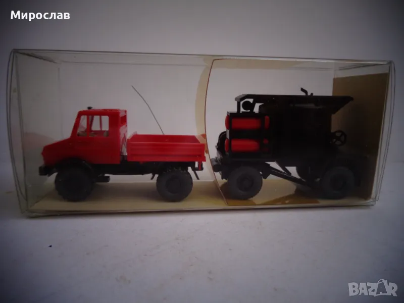 WIKING H0 1/87 MERCEDES UNIMOG КАМИОН ТИР ИГРАЧКА МОДЕЛ, снимка 1