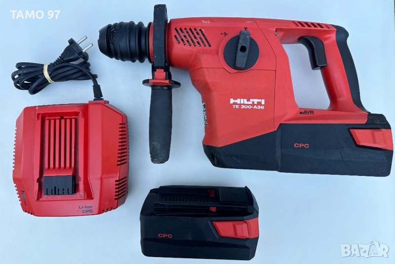 Hilti TE 300-A36 - Акумулаторен къртач 2x36V 5.2Ah перфектен!, снимка 1