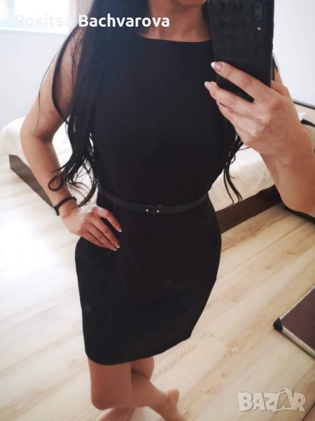 Черна бизнес рокля H&M, M размер, снимка 1