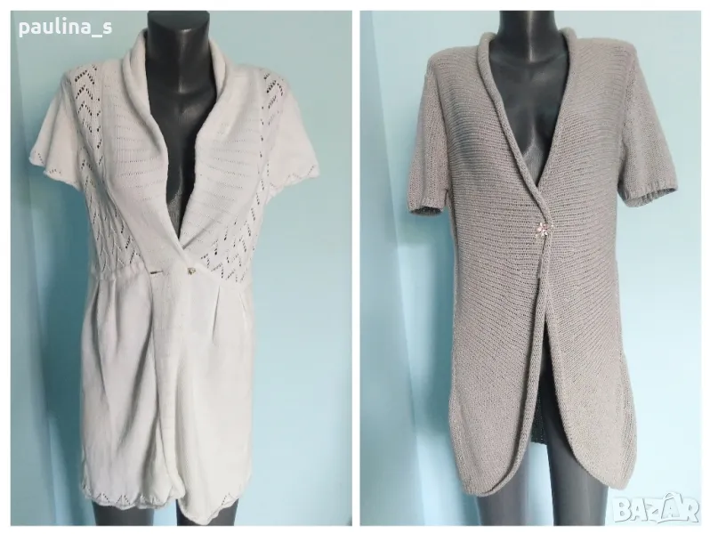 Два различни броя XL - 3XL / Памучна жилетка тип наметка или туника "Bonita" и "Nicole"  , снимка 1