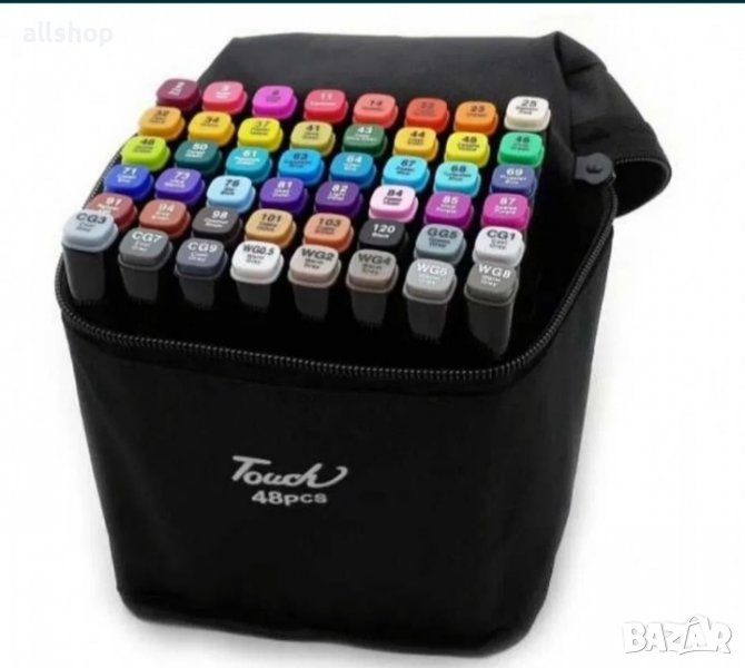 48 фулмастера - маркери с тънък и дебел писец, снимка 1