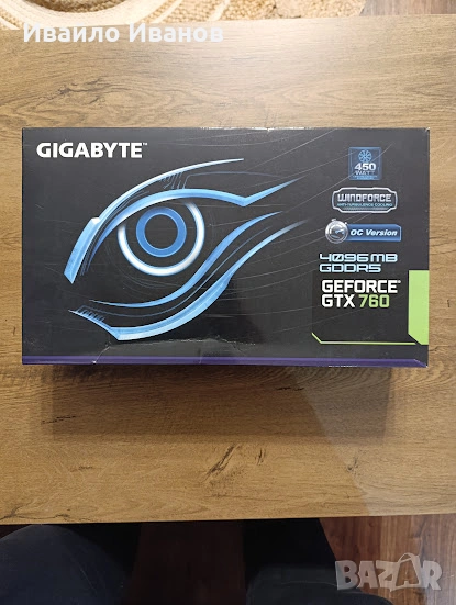 GIGABYTE GeForce GTX 760 , снимка 1