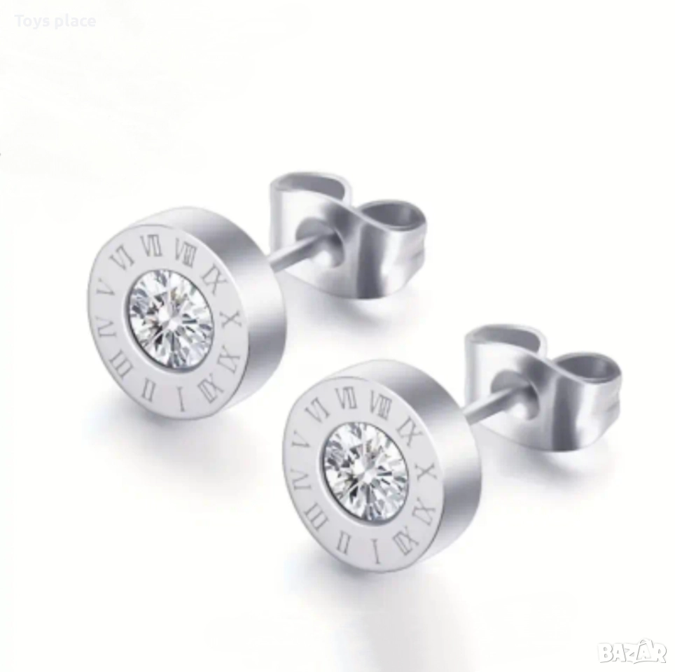 Малки стоманени обеци, снимка 1