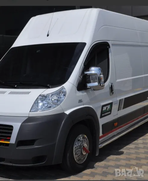 хром капачки за огледалата хром дръжки fiat ducato peugeot boxer citroen jumper, снимка 1