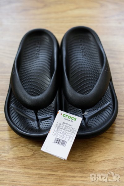 Оригинални Чехли Crocs Mellow Recovery Flip, черни, снимка 1