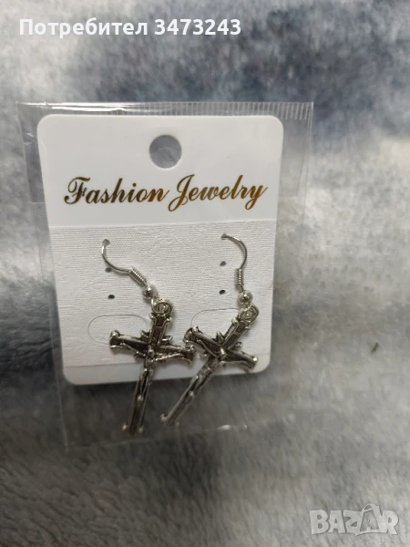 Обици с кръстове, снимка 1