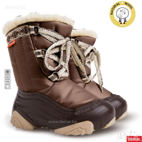 59лв „DEMAR“: Нови Бебе и Детски ботуши / апрески Естествена вълна. JOY COFEE, снимка 1