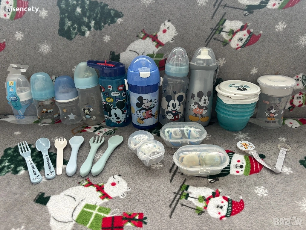 Бебешки шишета Мики Маус, снимка 1