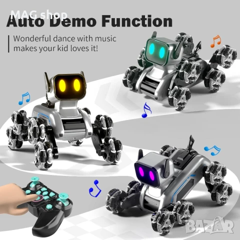 ПРОМО! Куче робот за каскади с дистанционно управление + автомат за водни топчета RC робот играчка з, снимка 10 - Електрически играчки - 51189710