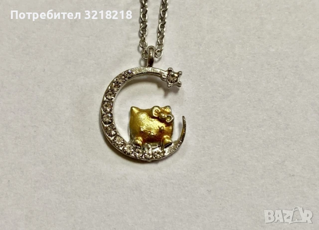 Верижка Hello Kitty, снимка 2 - Колиета, медальони, синджири - 50507635