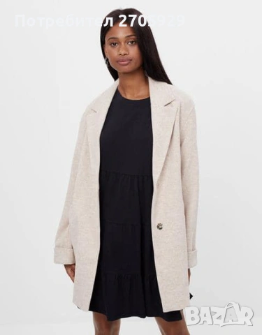 Bershka преходно палто, размер S, снимка 2 - Палта, манта - 51512356