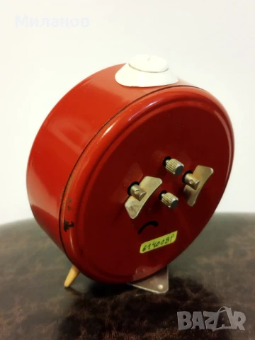 Стар механичен будилник, настолен часовник, снимка 4 - Антикварни и старинни предмети - 50800573