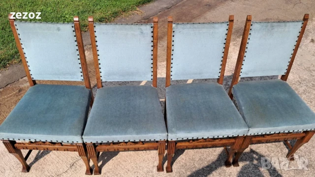 Столове масив 4бр.№035, снимка 2 - Столове - 50726736