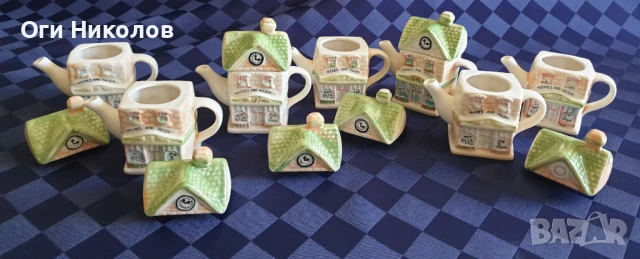 Колекционерски порцеланови чайничета - 7 броя, снимка 4 - Сервизи - 50754926