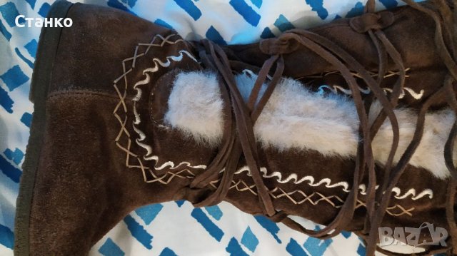 дамски ботуши, кожа, 38 номер, снимка 4 - Дамски ботуши - 39326792