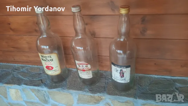Стари бутилки от уиски -4,5 л., снимка 8 - Антикварни и старинни предмети - 48757090
