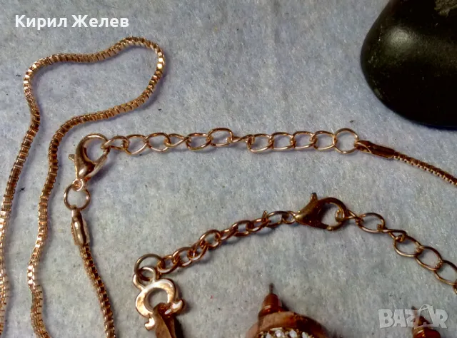 НЕЖЕН ПОЗЛАТЕН БИЖУТЕРИЕН АРТ КОМПЛЕКТ ГРИВНА ОБЕЦИ и КОЛИЕ с ФАСЕТИРАНИ ИСКРЯЩИ ЦИРКОНИ 48763, снимка 12 - Бижутерийни комплекти - 48734577