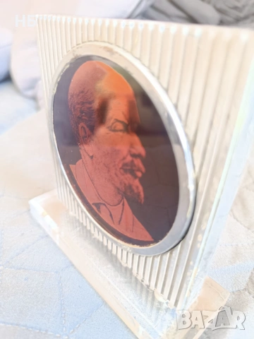 Интересен настолен плакет на Ленин, снимка 5 - Антикварни и старинни предмети - 53474524