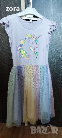 Лятна рокля еднорог , снимка 1 - Детски рокли и поли - 43582707