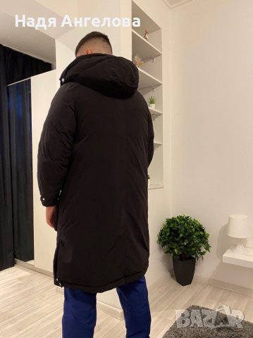 Черно мъжко зимно яке ZARA - размер S, снимка 3 - Якета - 38161409