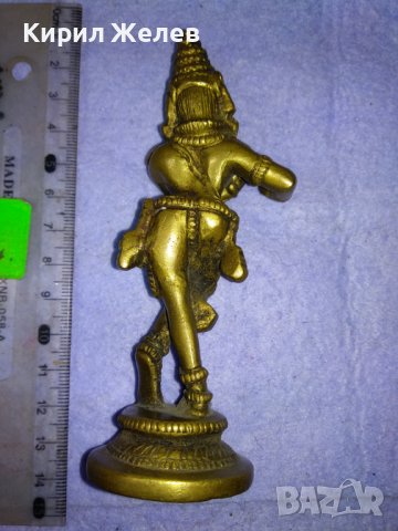 Стара РЯДКА КОЛЕКЦИОНЕРСКА БРОНЗОВА СТАТУЕТКА на ГАНЕША ИНДИЯ МАЙСТОРСКА ТРАДИЦИОННА ИЗРАБОТКА 41401, снимка 4 - Колекции - 43891622