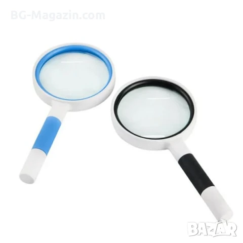 Увеличителна ръчна лупа за четене 4X увеличение стъклена леща деца насекоми работа с дръжка джобна, снимка 9 - Други инструменти - 50920329