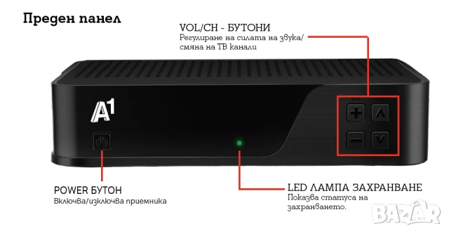 Цифрова телевизия A1 Xplore TV модел-KAONMEDIA KSTB 1001 , снимка 8 - Приемници и антени - 50898140