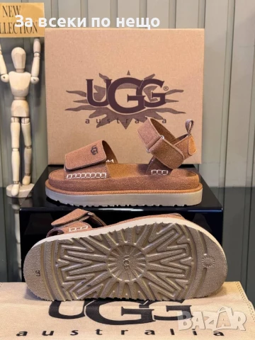 UGG Дамски Кафеви Сандали ЮДЖИДЖИ Код E727, снимка 3 - Сандали - 51227534
