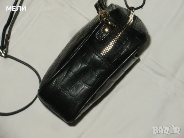 нови малки черни чантички естествена кожа, снимка 11 - Чанти - 51075412