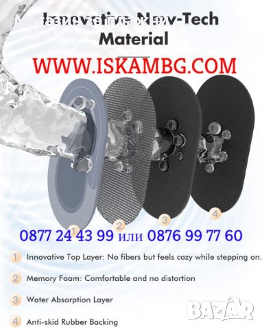 Постелка за баня против подхлъзване, абсорбираща - КОД 3816, снимка 12 - Изтривалки - 39308382