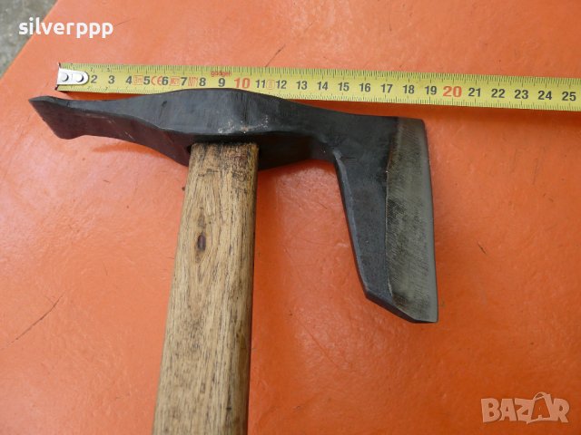Стара кована българска киркобрадва - 450, снимка 2 - Други ценни предмети - 43048172