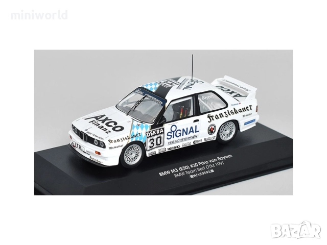 BMW M3 E30 n.30 Prinz von Bayern Team Isert DTM 1991 - мащаб 1:43 на CMR Models нов в PVC кейс