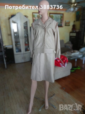 Кожено сако и пола с най-добро качество-ест.кожа