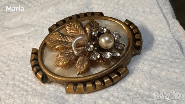 Антична брошка, късен Викториански период (1885–1905), снимка 3 - Антикварни и старинни предмети - 53254650