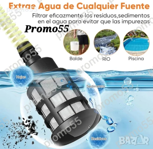 Водна Водоструйка Безжичен Пистолет с Две Батерии 48V за Автомобили и Двор, снимка 7 - Други стоки за дома - 50671056