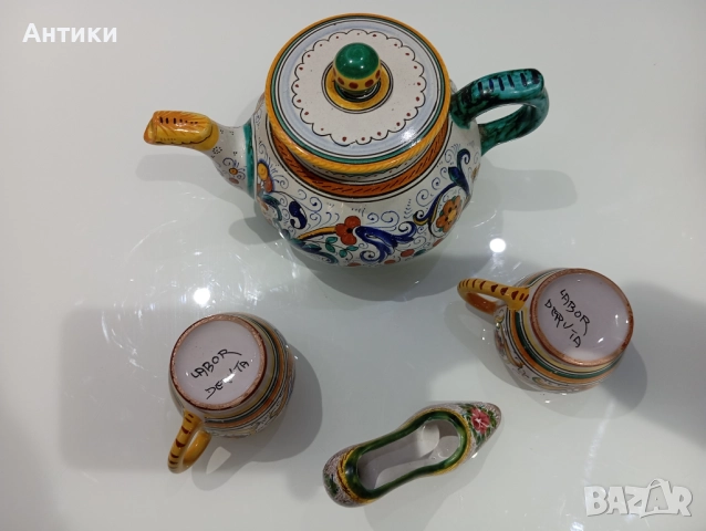 Керамичен италиански лот маркиран , снимка 3 - Сервизи - 52528024