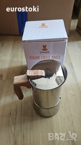 Snadi - Италианска кафемашина за мока. Подходяща за индукция, керамичен котлон, електричество и газ, снимка 6 - Съдове за готвене - 51110047
