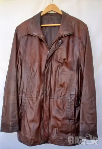 Мъжка кожена шуба от естествена кожа.