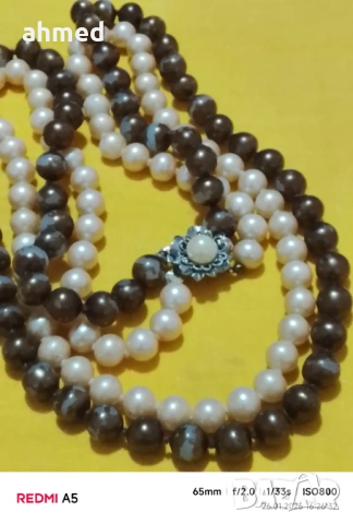 Красиво перлено колие и гривна, снимка 7 - Бижутерийни комплекти - 53233831