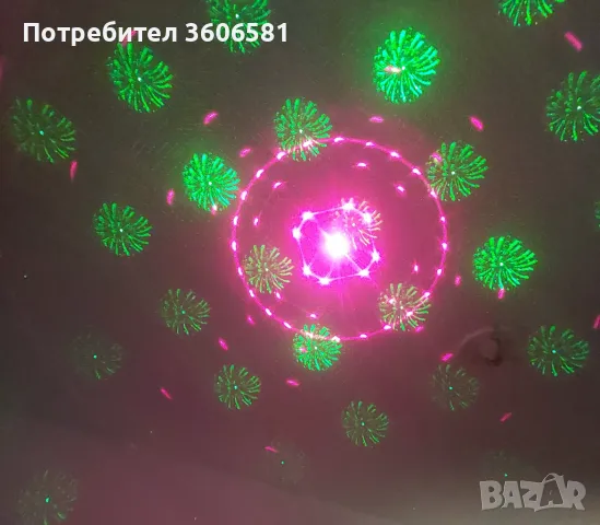 DJ Disco Laser за партита със визуални ефекти сменящи се  според ритъма на музиката/високи,ниски,бас, снимка 7 - Плейъри, домашно кино, прожектори - 39742164