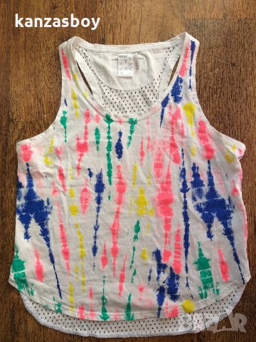 ADIDAS Stellasport TIE-DYE Racer TANK Top - страхотен дамски потник, снимка 8 - Потници - 33292658