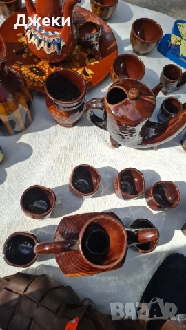 КЕРАМИКА-4 комп.(20бр.чашки)финна керамика-антика, снимка 4 - Антикварни и старинни предмети - 51784814