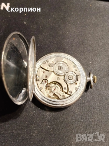 Швейцарски джобен часовник - Hronometre - Военен образец, снимка 4 - Джобни - 49537150