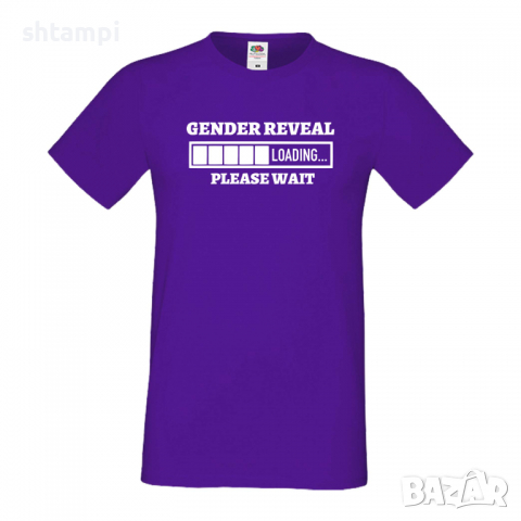 Мъжка тениска Gender Reveal Loading,Loading,Please wait,батерия,Изненада,Подарък, снимка 13 - Тениски - 36419260