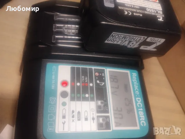 Бързо зарядно+ батерия за Makita , снимка 2 - Други инструменти - 48293412