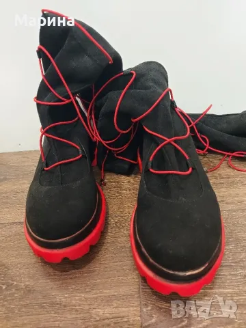 Чизми с връзки , снимка 4 - Дамски ботуши - 48755668