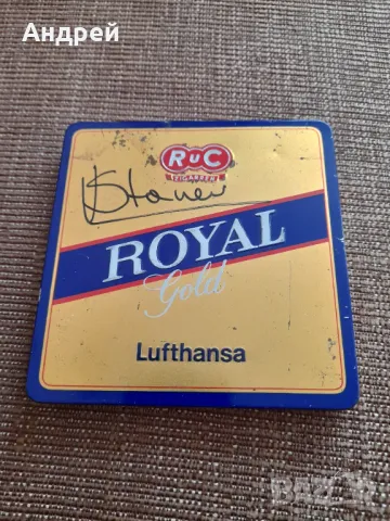Стара табакера Royal Gold Lufthansa