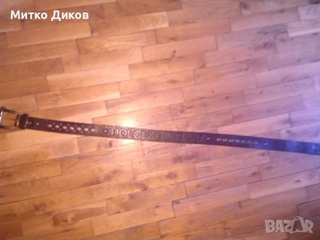 Колан естествена кожа Долче Габана 107см на 40мм, снимка 3 - Колани - 43050062