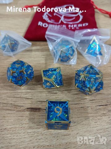 Trysail 7 piece set Dungeons and Dragons, dnd, d&d сет зарове, снимка 1 - Настолни игри - 35129739